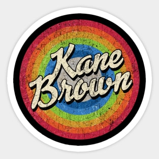 Kane Brown Vintage Style circle Sticker